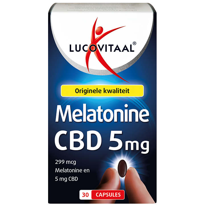 Lucovitaal Melatonine + CBD 5mg (30 Capsules)-1