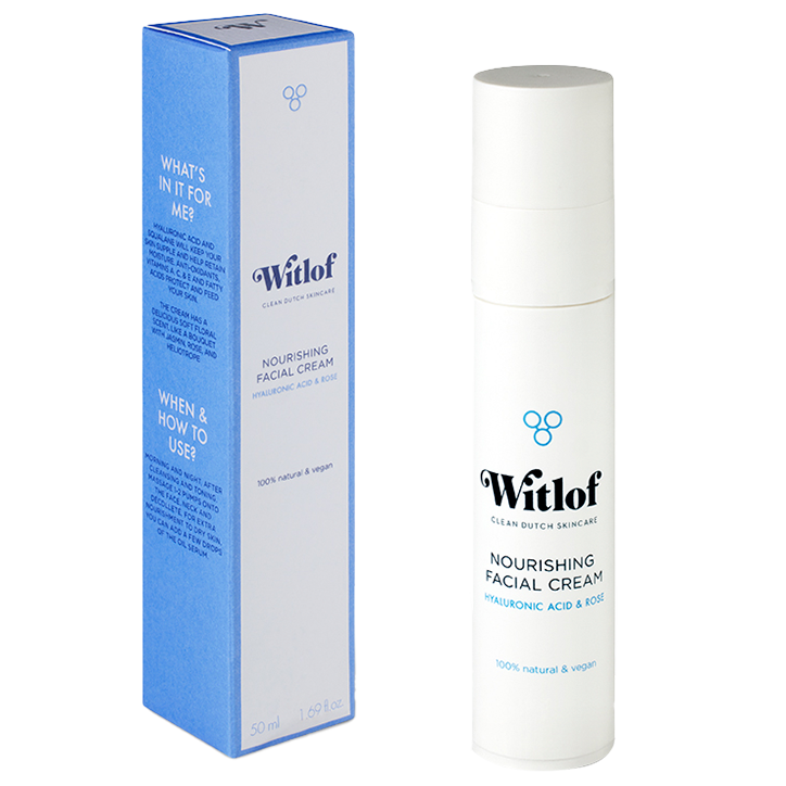 Witlof Skincare Nourishing Facial Cream Hyaluronic Acid & Rose - 50ml-1