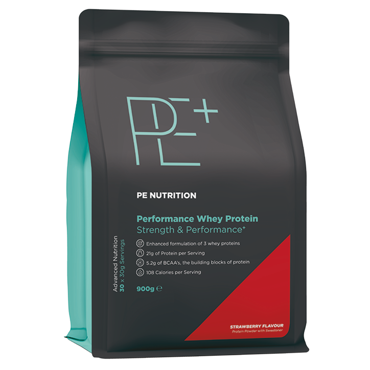 PE Nutrition Protéine Performance Whey Fraise - 900g-1