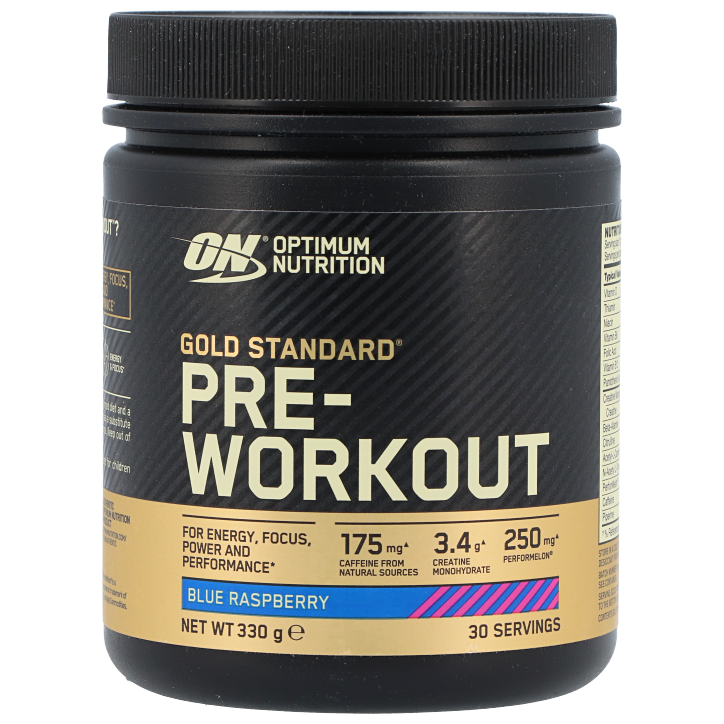 Optimum Nutrition Gold Standard Pre-Workout Blue Raspberry - 330g-1