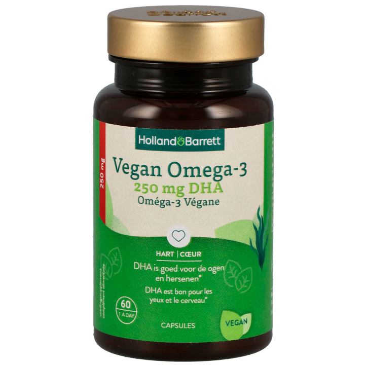 Holland & Barrett Vegan Omega-3 met DHA - 60 capsules-1