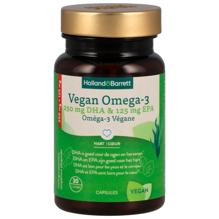 Holland & Barrett Vegan Omega-3 met DHA en EPA - 30 capsules-1