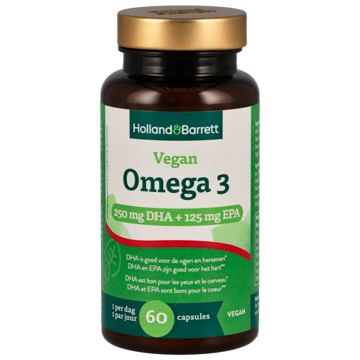 Holland & Barrett Vegan Omega-3 met DHA en EPA - 60 capsules-1