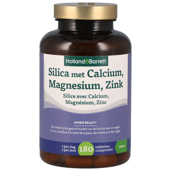 Holland & Barrett Silica met Calcium, Magnesium, Zink - 180 tabletten-1