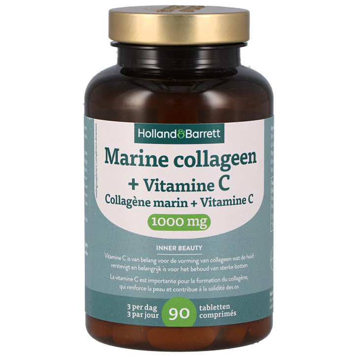 Holland & Barrett Marine collageen + Vitamine C 1000 mg - 90 tabletten-1