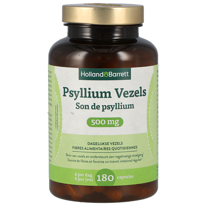Holland & Barrett Psyllium Vezels 500mg - 180 capsules-1