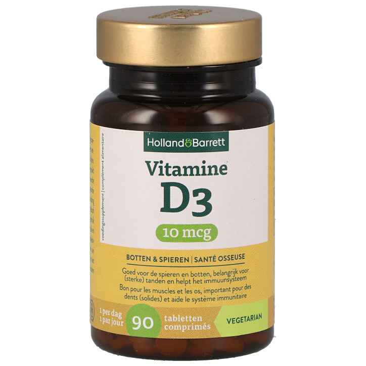 Holland & Barrett Vitamine D3 10mcg - 90 tabletten-1