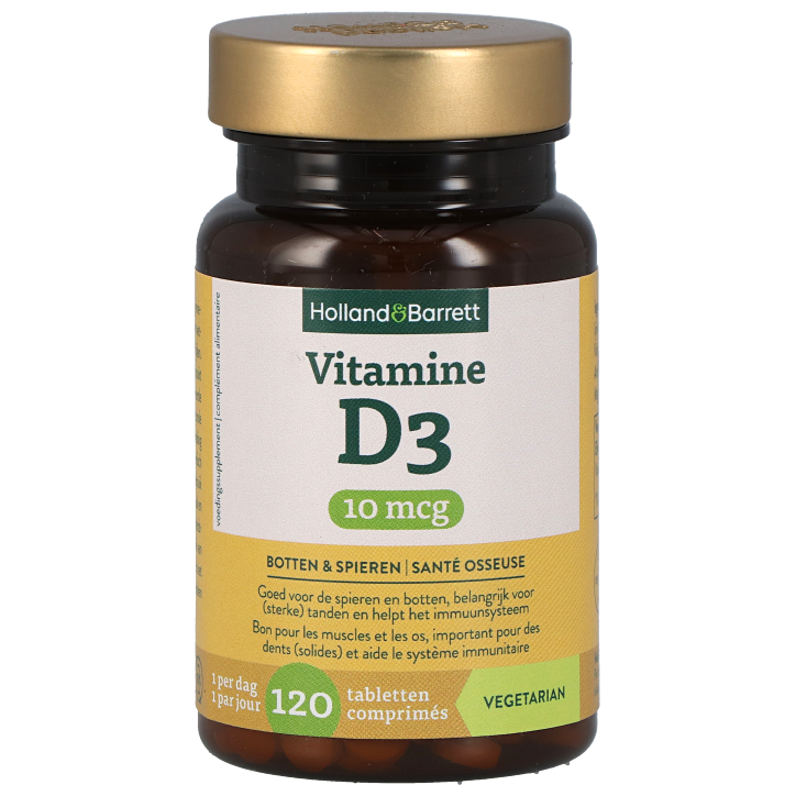 Holland & Barrett Vitamine D3 10mcg - 120 tabletten-1