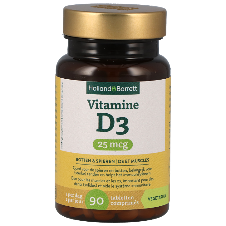 Holland & Barrett Vitamine D3 25mcg - 90 comprimés-1