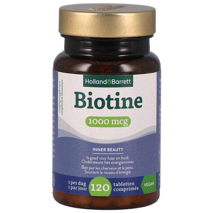 Holland & Barrett Biotine 1000mcg - 120 tabletten-1