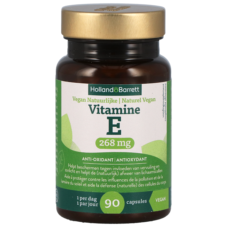 Holland & Barrett Vegan Natuurlijke Vitamine E 268 mg - 90 Capsules-1