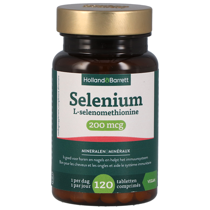 Holland & Barrett Selenium L-selenomethionine 200mcg - 120 tabletten-1