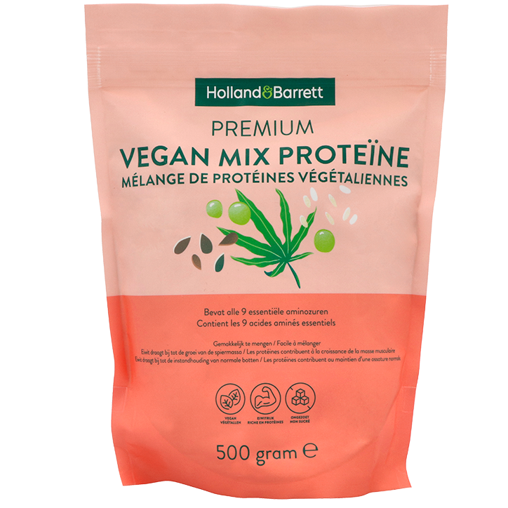 Holland & Barrett Premium Vegan Mix Proteïne Poeder - 500g-1
