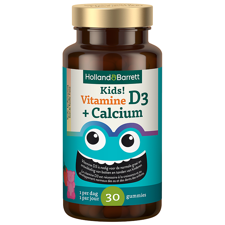 Holland and Barrett Kids! Vitamine D3 + Calcium - 30 gummies-1