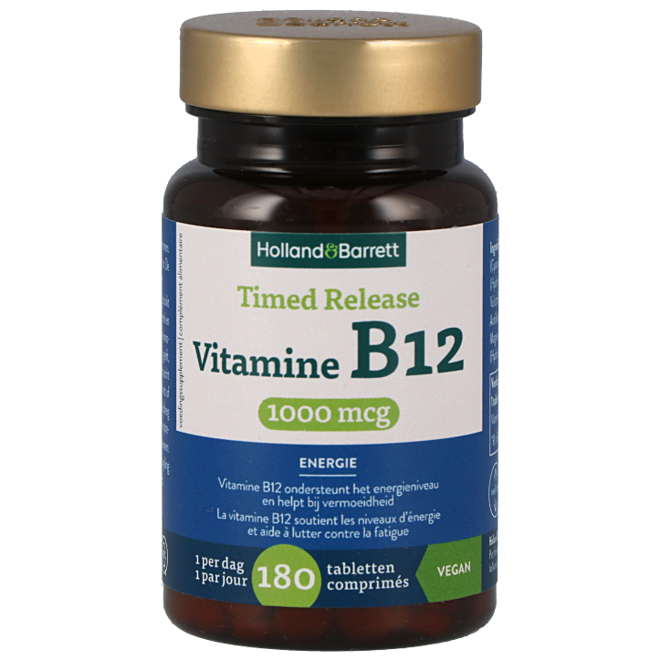 Holland & Barrett Timed Release Vitamine B12 1000mcg - 180 comprimés-1