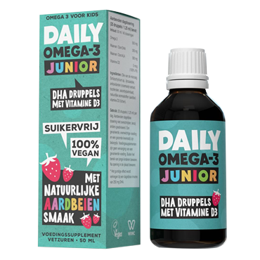 Daily Supplements Junior Oméga-3 Gouttes DHA avec Vitamine D3 - 50ml-1