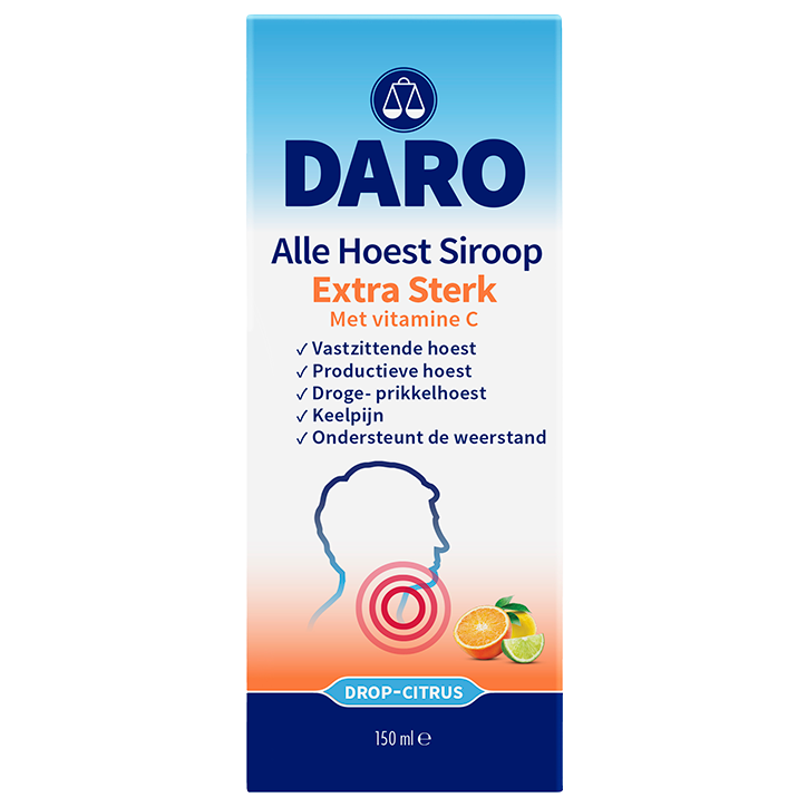 Daro Alle Hoest Siroop Extra Sterk Drop-Citrus (150ml)-1