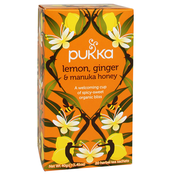 Pukka Lemon Ginger Manuka Bio (20 Theezakjes)-1