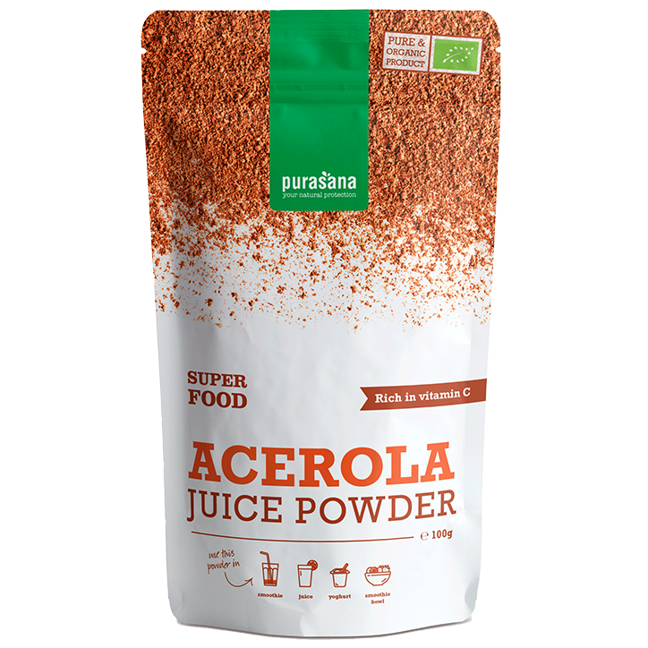 Purasana Acerola Juice Powder Bio - 100g-1