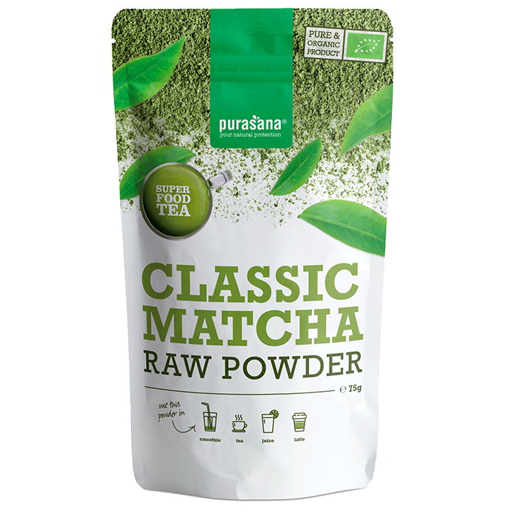 Purasana Classic Matcha Raw Powder (75 g)-1