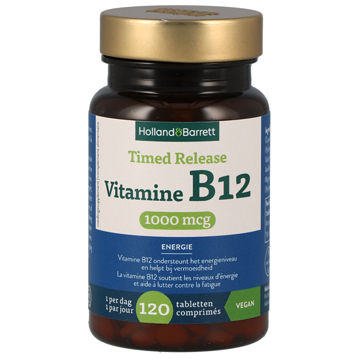 Holland & Barrett Timed Release Vitamine B12 1000mcg - 120 comprimés-1