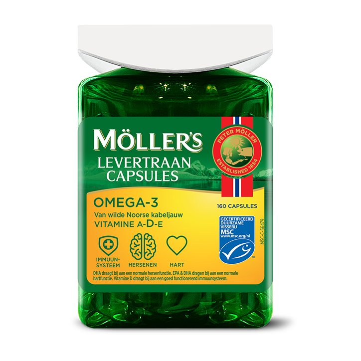 Möller's Omega-3 Levertraan Capsules - 160 capsules-1