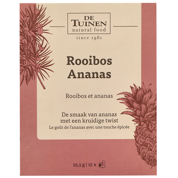 De Tuinen Thee Rooibos Ananas - 15 theezakjes-1