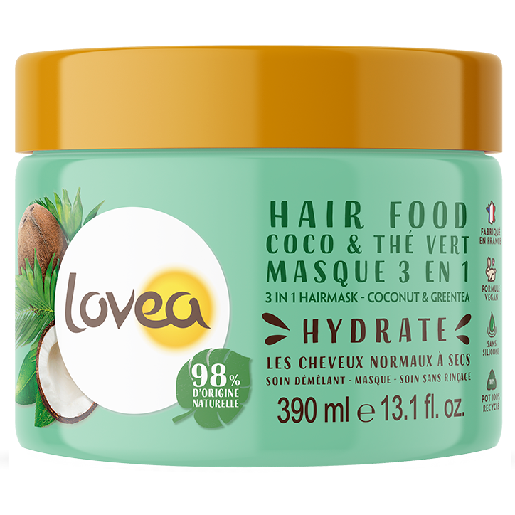 Lovea 3 in 1 Hairmask Coconut & Green Tea - 390ml-1