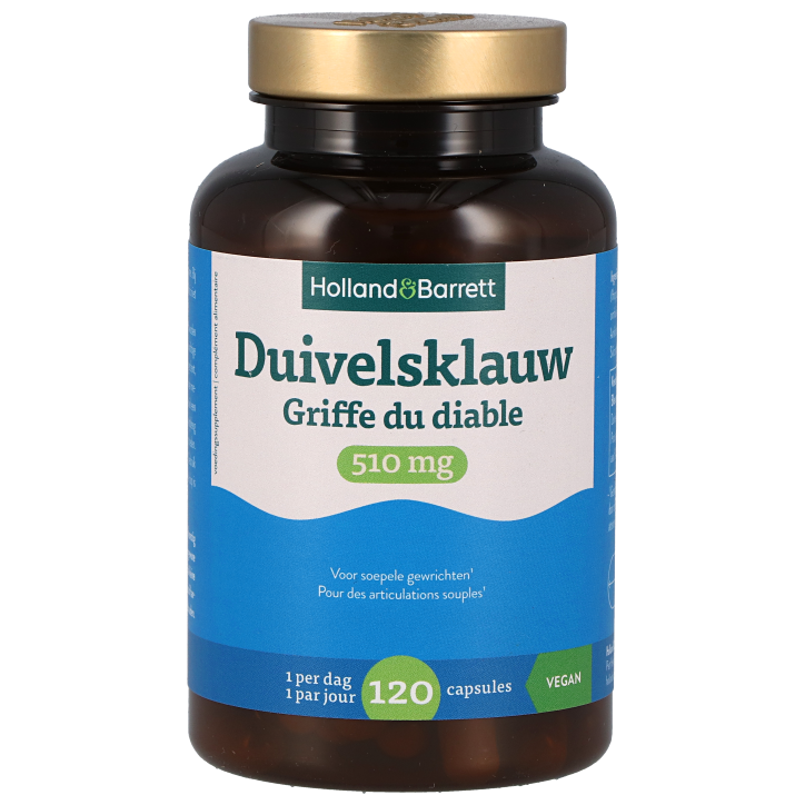 Holland & Barrett Duivelsklauw 510 mg - 120 Capsules-1