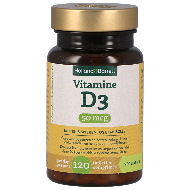 Holland & Barrett Vitamine D3 50 mcg - 120 tabletten-1