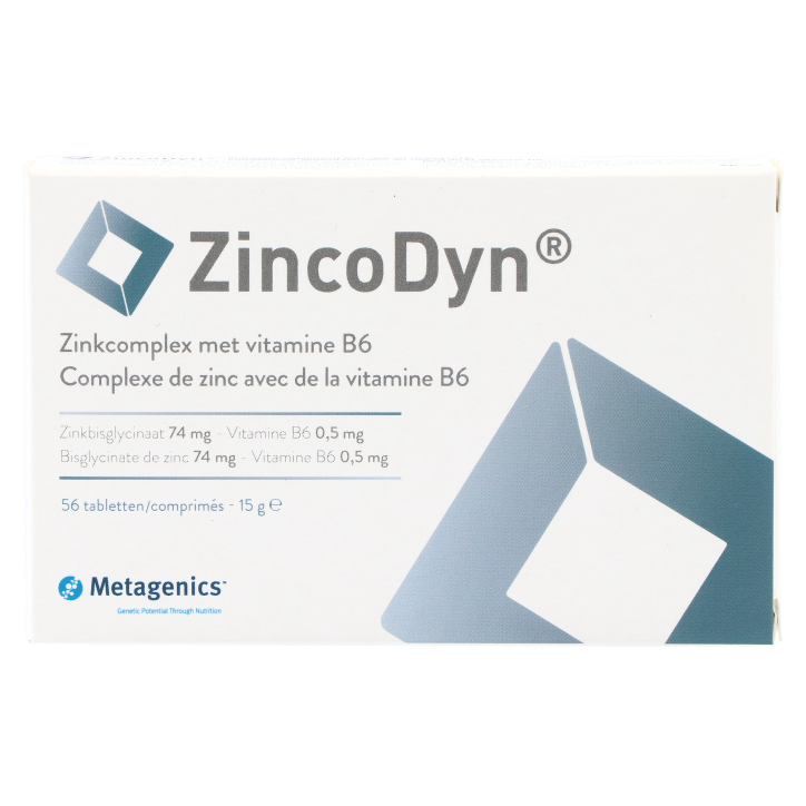 Metagenics ZincoDyn Zinkcomplex Met Vitamine B6 (56 tabletten)-1