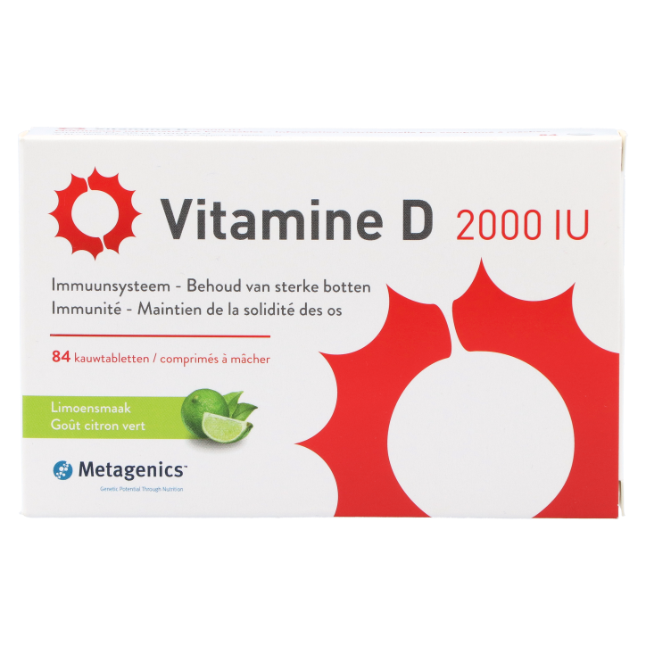 Metagenics Vitamine D 2000 i.e.(84 kauwtabletten)-1