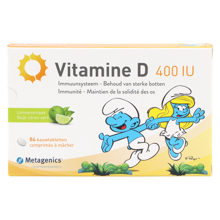 Metagenics Vitamine D 400 i.e. Kinderen (84 kauwtabletten)-1