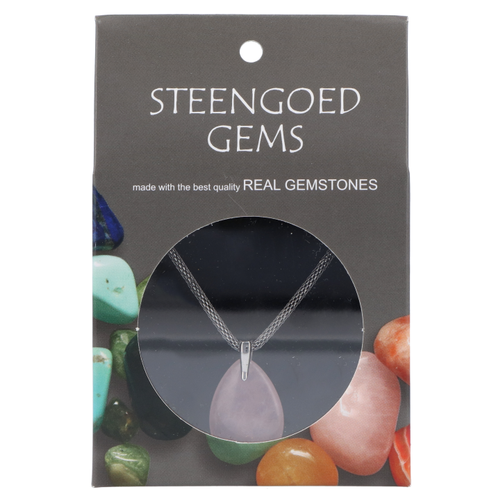Steengoed Gemstone Hanger Rozekwarts-1