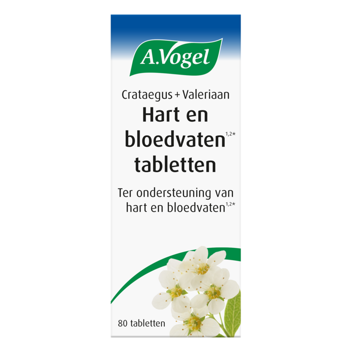 A.Vogel Crataegus Valeriaan Hart en Bloedvaten (80 Tabletten)-1