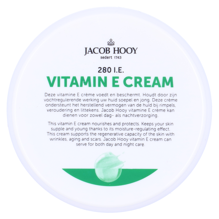Jacob Hooy Crème à la Vitamine E - 140ml-1