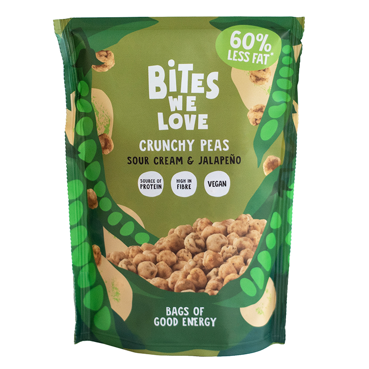 Bites We Love Crunchy Peas Sour Cream & Jalapeño - 100g-1