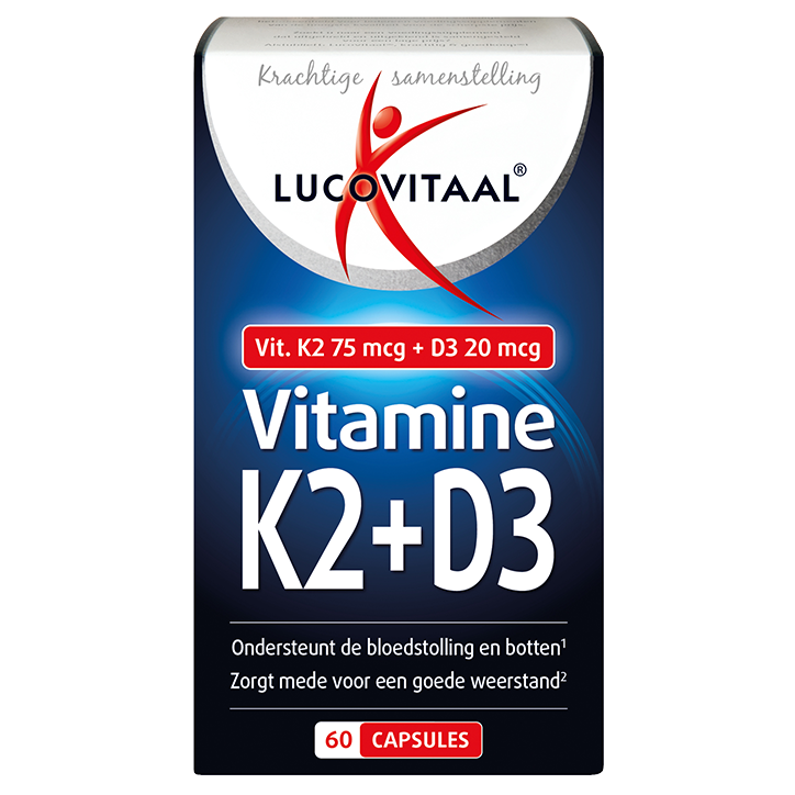 Lucovitaal Vitamine K2 + D3 (60 capsules)-1