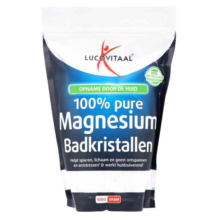 Lucovitaal 100% Pure Magnesium Badkristallen - 1kg-1