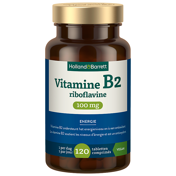 Holland & Barrett Vitamine B2 Riboflavine 100mg - 120 comprimés-1