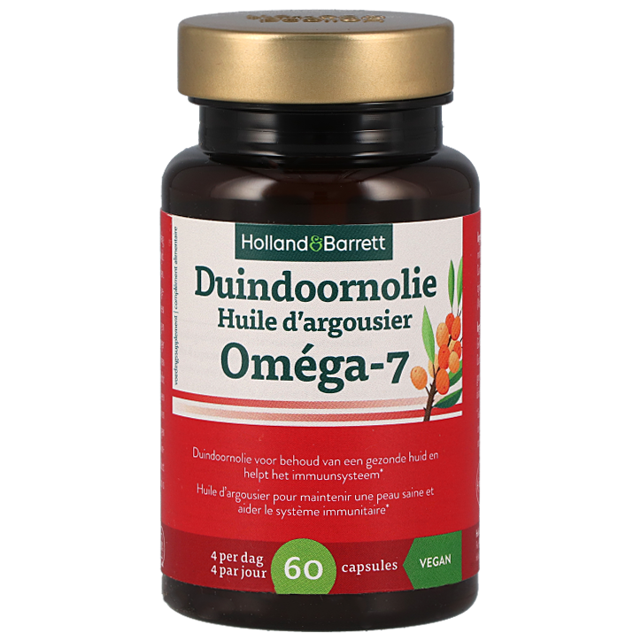 Holland & Barrett Duindoornolie Omega 7 - 60 capsules-1
