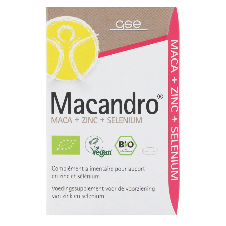 GSE Macandro® Maca + Zinc + Selenium - 75 tabletten-1