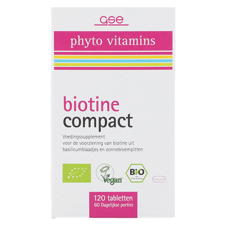 GSE phyto vitamins biotine compact (120 tabletten)-1