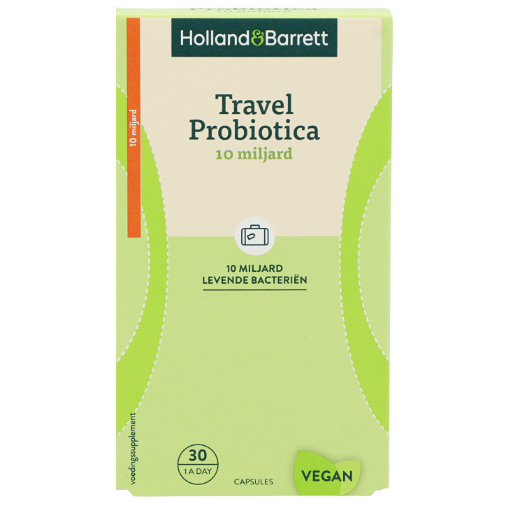 Holland & Barrett Travel Probiotica 10 miljard - 30 capsules-1