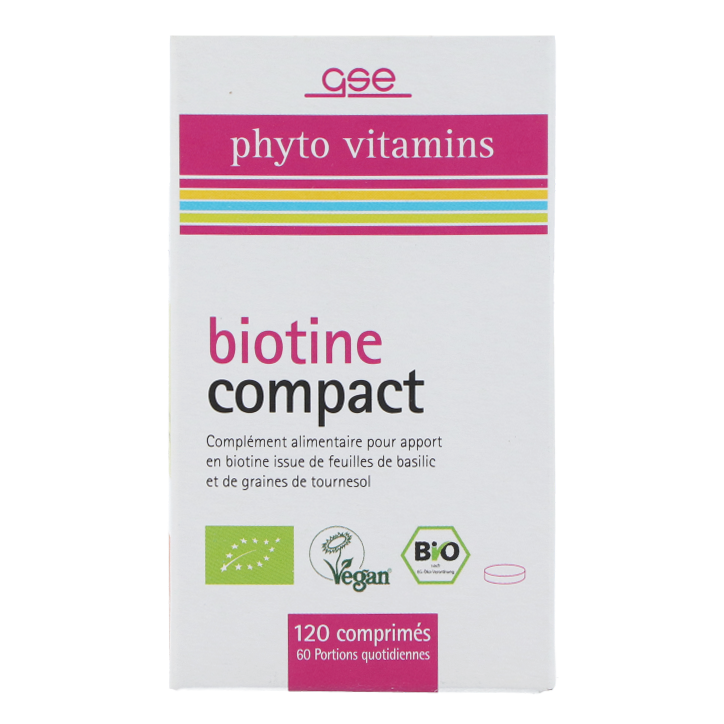 GSE Biotin Compact (120 comprimés)-1