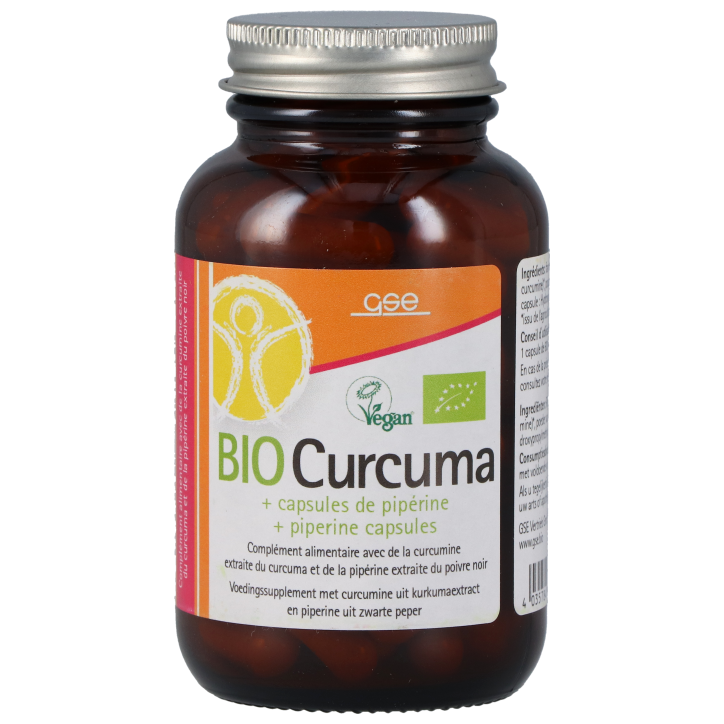 GSE Curcuma + Pipérine - 90 capsules-1