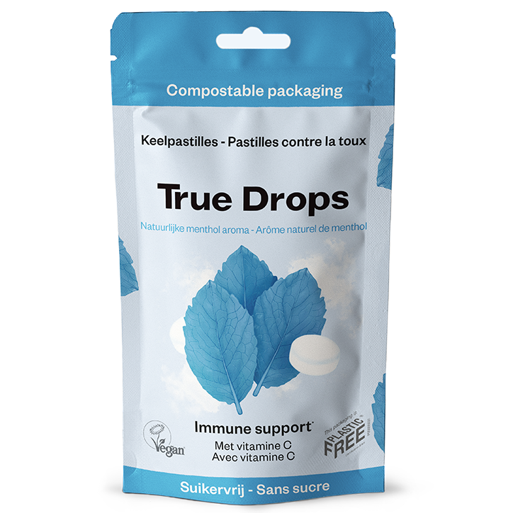 True Drops Menthol & Vitamin C - 30 keelpastilles-1