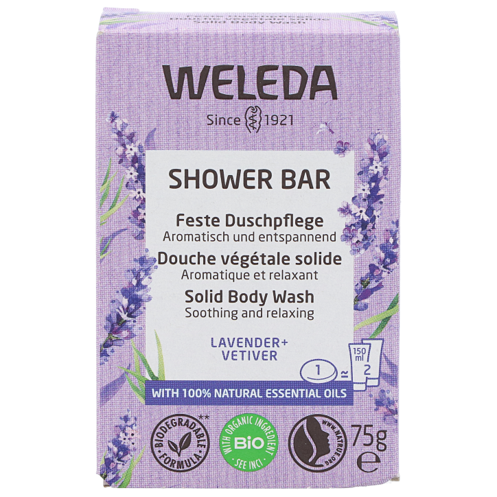 Weleda Shower Bar Lavendel + Vetiver - 75g-1