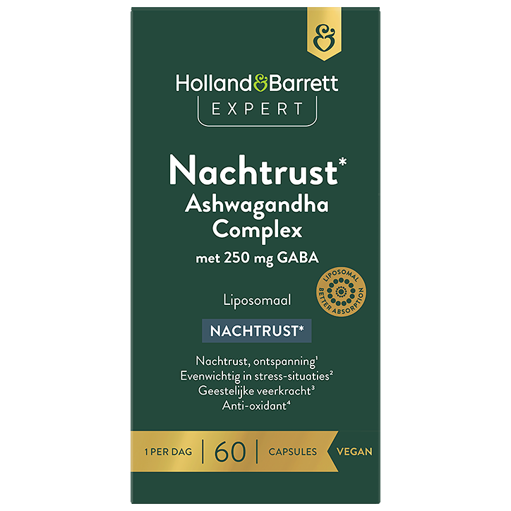 Holland & Barrett Expert Nachtrust* Ashwagandha Complex Liposomaal - 60 capsules-1