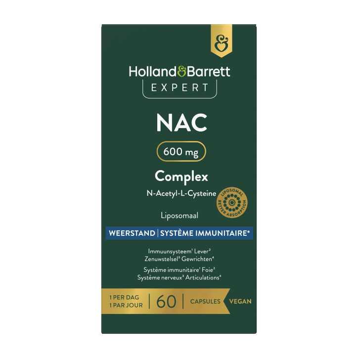 Holland & Barrett Expert NAC Complex 600 mg Liposomaal - 60 capsules-1